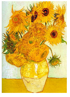 On İki Ayçiçekli Vazo, 1888  V. V. GOGH